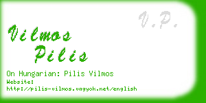 vilmos pilis business card